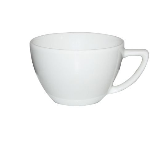 Weiße Cappuccinotasse Classic mit Aufdruck